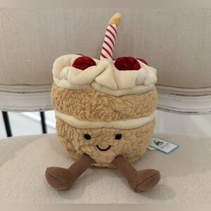 Jellycat RETIRED OG Style NWT Amuseable Birthday Cake Rare AUTHENTIC